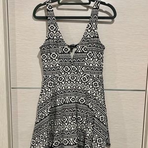 Express Geometric Fit & Flare Dress NEW, small.